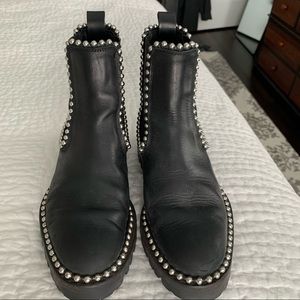Alexander Wang Spencer Studded Chelsea Boot Size 7